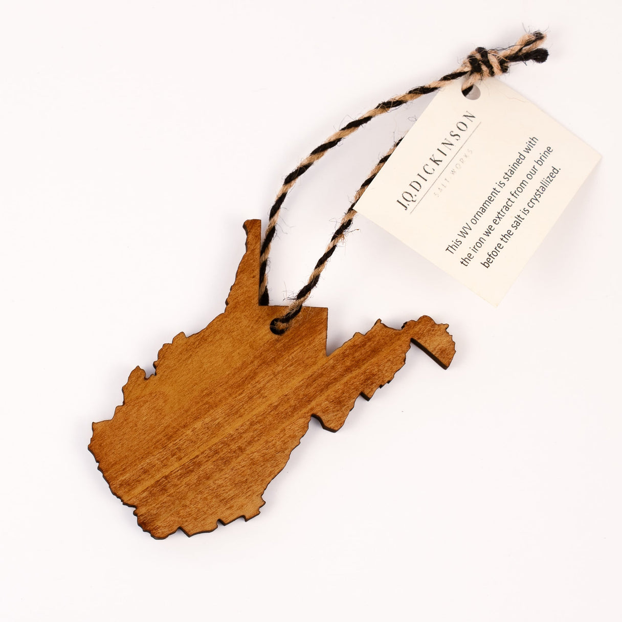 West Virginia Wood Ornament