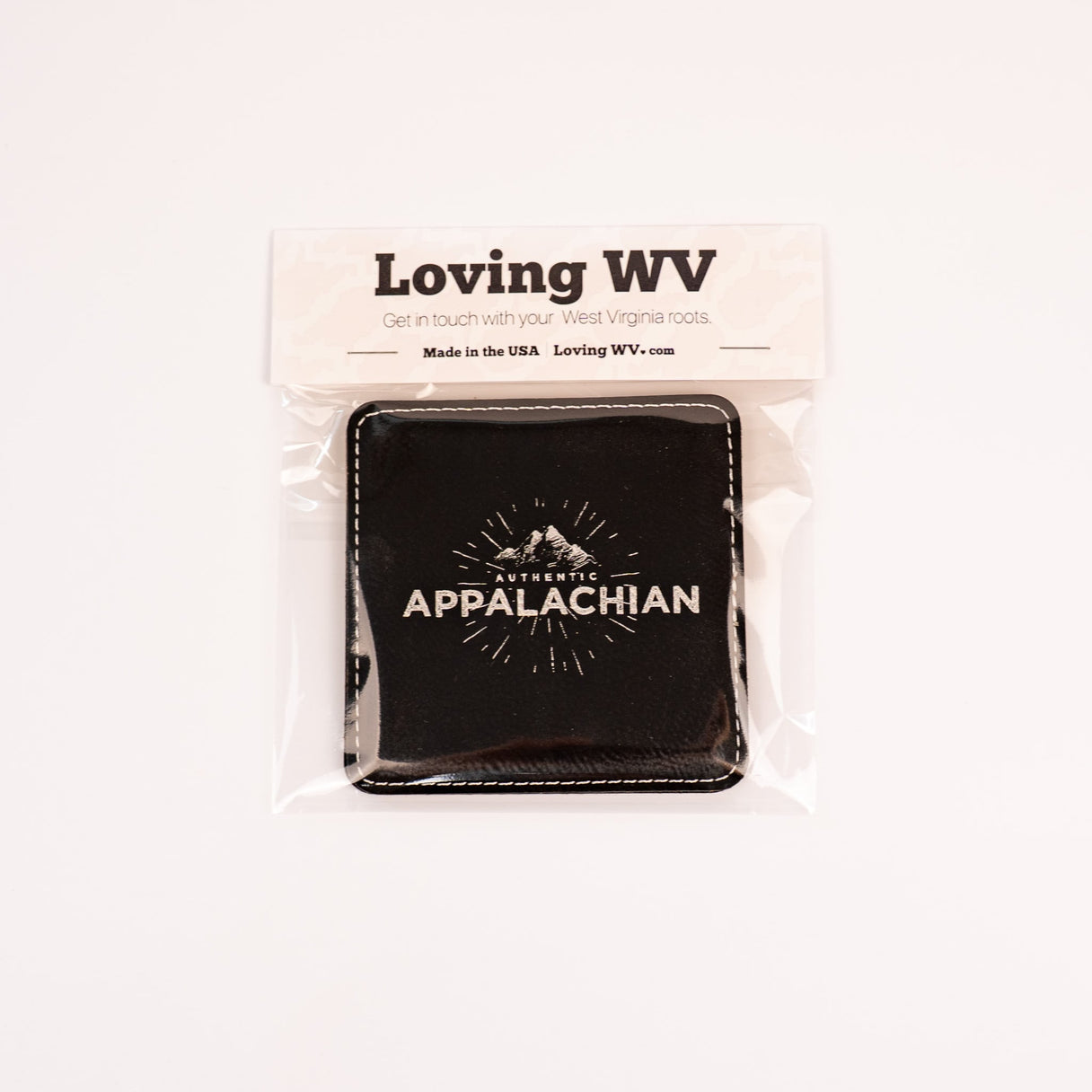 Appalachian Leather Coaster (2 pack)