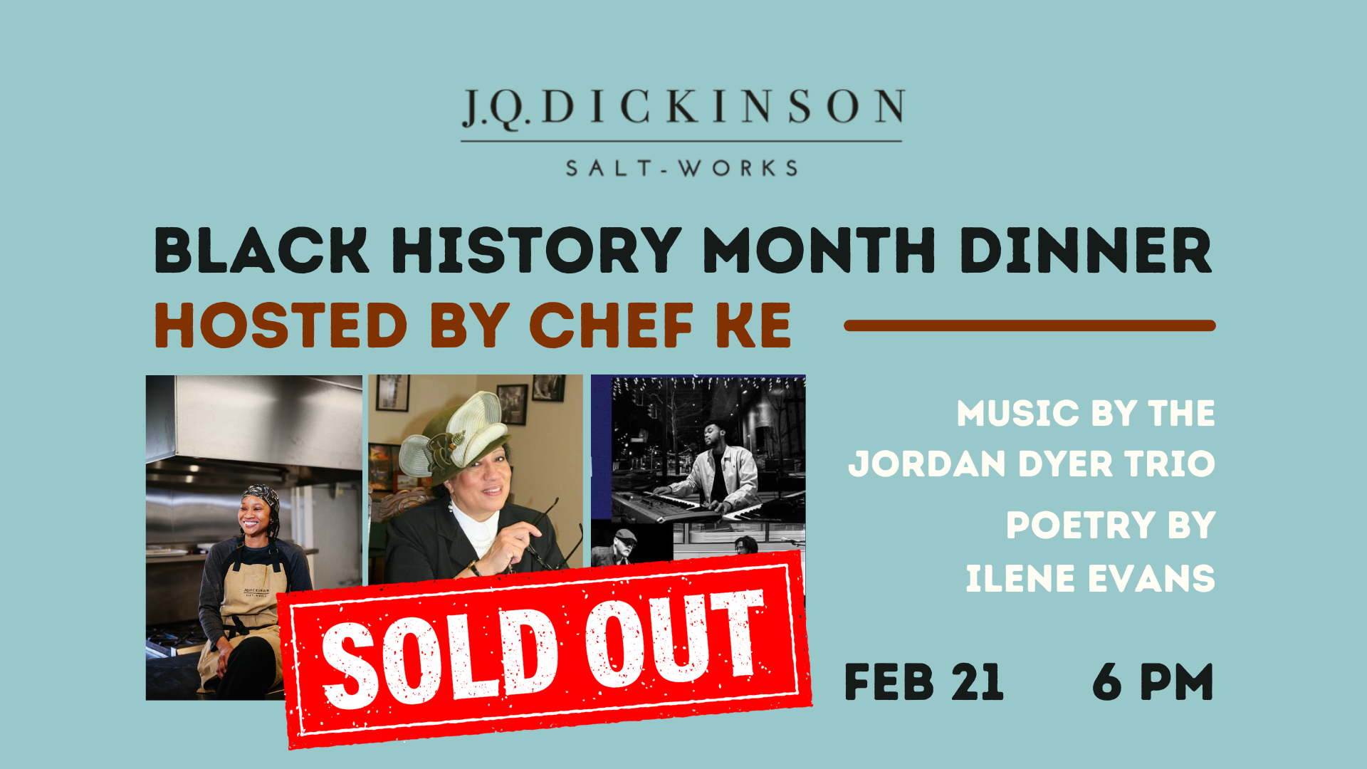 SOLD OUT! Black History Month Dinner